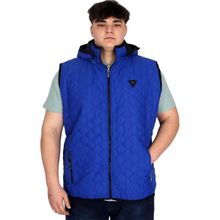 Mode XL U24705 Mavi Kapüşonlu Şişme Erkek Yelek