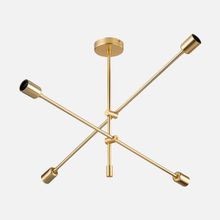 Modelight Ark Altın Metal 4'lü Geometrik Avize