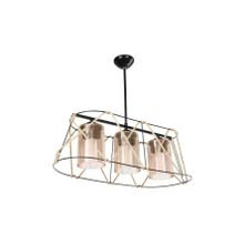 Modelight ASZ-0986 Gezegen Bal Camlı Halatlı 3'lü Avize