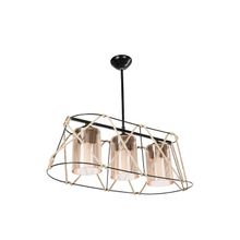 Modelight ASZ-0986 Gezegen Bal Camlı Halatlı 3'lü Avize