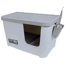 Moderna Beyaz 75.7x45x45 cm Casetta Camelia Kapalı Kedi Tuvaleti