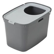 Moderna Top Cat Koyu Gri Kapalı 59 cm Kedi Tuvaleti