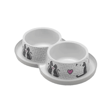 Moderna Trendy Love 2 x 350 ml İkili Kedi Mama Kabı