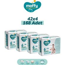 Moffy No:6 XLarge 168 Adet Bebek Bezi