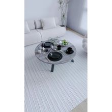 Mokapark Avm Gri 90 cm Katlanır Ayaklı Yuvarlak Yer Sofrası