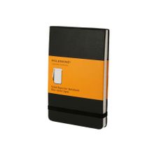 Moleskine Cep Boy Sert Kapak Reporter Çizgili Defter