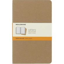 Moleskine Chaier Çizgili L Boy 13x21 cm 80 Sayfa Kraft 3'lü Günlük Defter