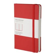 Moleskine Klasik Cep Boy Sert Kapak Çizgili Kırmızı Defter