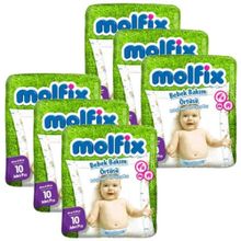 Molfix 6 Adet 10'lu Bebek Bakım Örtüsü