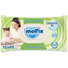 Molfix Ferah Temizlik İzotonik Sulu 24x60 1440 Yaprak Islak Mendil