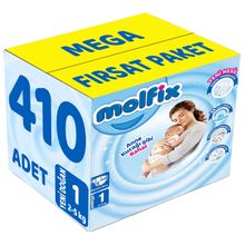 Molfix No:1 Yenidoğan 410 Adet Bebek Bezi