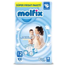 Molfix No:2 Mini 100 Adet Bebek Bezi