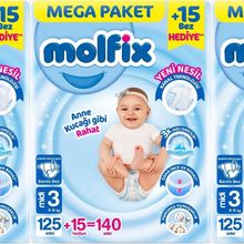 Molfix No:3 Midi 420 Adet Bebek Bezi