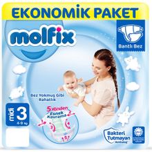 Molfix No:3 Midi Bebek Bezi