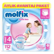 Molfix No:4 Maxi 112 Adet Külot Bebek Bezi