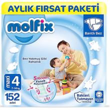Molfix No:4 Maxi 152 Adet Bebek Bezi
