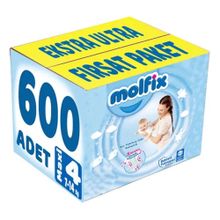 Molfix No:4 Maxi 600 Adet Bebek Bezi