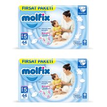 Molfix No:5+ Junior Plus 88 Adet Bebek Bezi