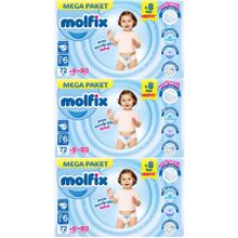 Molfix No:6 XLarge 240 Adet Bebek Bezi