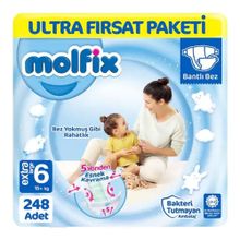 Molfix No:6 XLarge 248 Adet Bebek Bezi