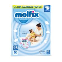 Molfix No:6 XLarge 86 Adet Bebek Bezi