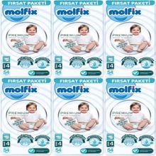 Molfix Premium No:4 Maxi 324 Adet Bebek Bezi