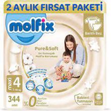 Molfix Pure&Soft No:4 Maxi 344 Adet Bebek Bezi