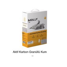 Molly 10 lt Aktif Karbonlu Granül Kedi Kumu
