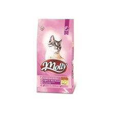 Molly Kısırlaştırılmış Tavuklu Light 15 kg Tüm Irklar İçin Yetişkin Kuru Kedi Maması