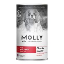 Molly Kuzu Etli Jöle İçinde Parca Etli 400 Gr Köpek Konservesi