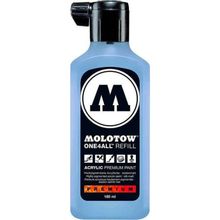 Molotow One4All 180 ml Keramic Blue Light 202 Akrilik Refill