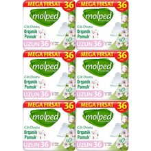 Molped Pure & Soft Mega Fırsat Uzun 216 Adet Hijyenik Ped