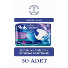 Moly Bel Bantlı Large 30 Adet Hasta Bezi