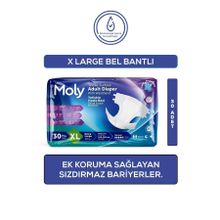 Moly Bel Bantlı XL 30 Adet Hasta Bezi