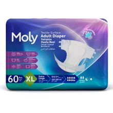 Moly Bel Bantlı XL 60 Adet Hasta Bezi