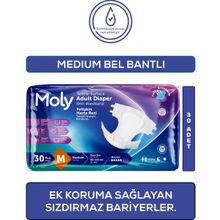 Moly Medium 30 Adet Belbantlı Hasta Bezi