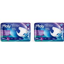 Moly Tekstil Yüzeyli Large Belbantlı 60 Adet Hasta Bezi