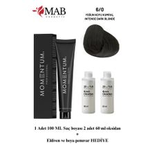 Momentum Profesyonel Saç Boyası 100ML 6.0 Yoğun Koyu Kumral
