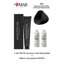 Momentum Profesyonel Saç Boyası 100ML 7.11 Yoğun Küllü Orta Kumral