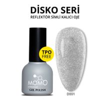 Momo Professional Disko D001 Gümüş 10 ml Reflective Flash Gel Polish Kalıcı Oje