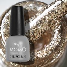 Momo Professional G002 Yoğun Altın Parıltılı 14 ml Kalıcı Oje