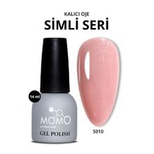 Momo Professional S010 Simli Ten Pembesi 14 ml Kalıcı Oje