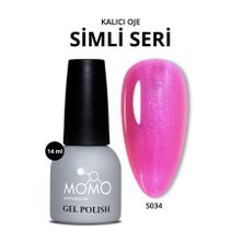 Momo S034 Mor Sedefli Fuşya 14 ml Kalıcı Oje