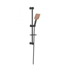 Monavit MVT3255 Mega Brown Black Sürgülü Siyah Duş Takımı Seti