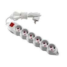 Mono 6'lı Topraklı Anahtarlı 5 mt Grup Priz
