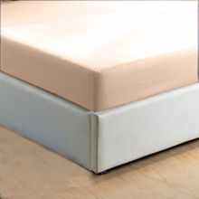 Monohome %100 Pamuklu Ranforce Fitted Kahve Lastikli Çift Kişilik Çarşaf