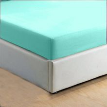 Monohome %100 Pamuklu Ranforce Fitted Lastikli Su Yeşili Çift Kişilik Çarşaf