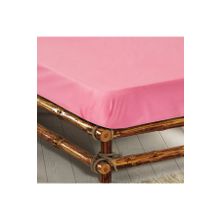 Monohome %100 Pamuklu Ranforce Fitted Pudra 160x200 cm Lastikli Çift Kişilik Çarşaf