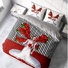 Monohome Angel Fail 3D Pamuk Saten Çift Kişilik 200x220 cm Nevresim Takımı