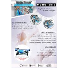 Monohome Aquarelle Rose Naturel Çift Kişilik King Size Nevresim Takımı